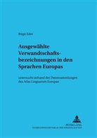 Birgit Eder, Wolfgang Viereck - Ausgewählte Verwandtschaftsbezeichnungen in den Sprachen Europas