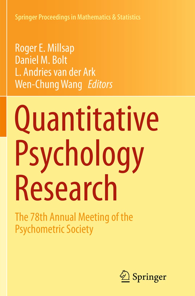 L Andries van der Ark et al, L. Andries van der Ark, Daniel M. Bolt, Danie M Bolt, Daniel M Bolt, … - Quantitative Psychology Research The 78th Annual Meeting of the Psychometric Society