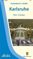 Lg, LGL - Topographische Freizeitkarte Baden-Württemberg Karlsruhe