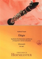 Gabriel Fauré, Mar Denemark, Mark Denemark - Élégie op. 24, für Klarinette, Klavier