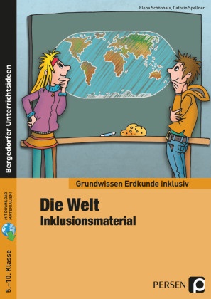 Elen Schönhals, Elena Schönhals, Cathrin Spellner - Die Welt - Inklusionsmaterial Erdkunde, m. 1 CD-ROM - (5. bis 10. Klasse)