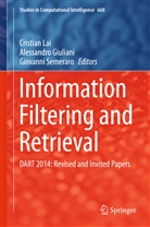 Alessandr Giuliani, Alessandro Giuliani, Cristian Lai, Giovanni Semeraro - Information Filtering and Retrieval