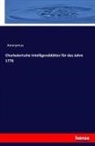 anonym, Anonymus - Churbaierische Intelligenzblätter für das Jahre 1776