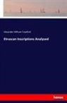 Alexander William Crawford - Etruscan Inscriptions Analysed