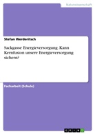 Stefan Werderitsch - Sackgasse Energieversorgung. Kann Kernfusion unsere Energieversorgung sichern?