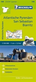 Michelin - Michelin Karte Atlantische Pyrenäen, San Sebastian, Biarritz. Pays Basque, Nord de la Navarre