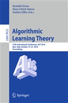 Ronald Ortner, Hans Ulrich Simon, Han Ulrich Simon, Hans Ulrich Simon, Sandra Zilles - Algorithmic Learning Theory