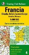 Francia. Olanda, Belgio, Lussemburgo, Andorra, Monaco 1:800.000