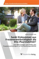 Barbara Elisabeth Fulda - Senkt Einkommen aus Frauenerwerbstätigkeit die Ehe-/Paarstabilität?