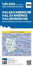IGC Wanderkarte Valsavareche, Val di Rhemes, Valgrisenche