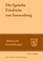 Friedrich von Sonnenburg, Achi Masser, Achim Masser - Die Sprüche Friedrichs von Sonnenburg