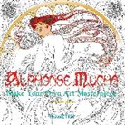 David Jones, Flame Tree Studio, Daisy Seal - Alphonse Mucha (Art Colouring Book)