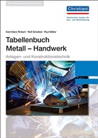 Paul Müller, Karl-Hein Rinkert, Karl-Heinz Rinkert, Rol Schiebel, Rolf Schiebel - Tabellenbuch Metall - Handwerk