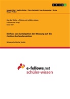 Josep Choi, Joseph Choi, Sophi Eicher, Sophie Eicher, Clara Gerhardt, Clara u a Gerhardt... - Einfluss von Antizipation der Messung auf die Cortisol-Aufwachreaktion