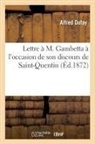 Dufay, Dufay-a - Lettre a m. gambetta a l occasion