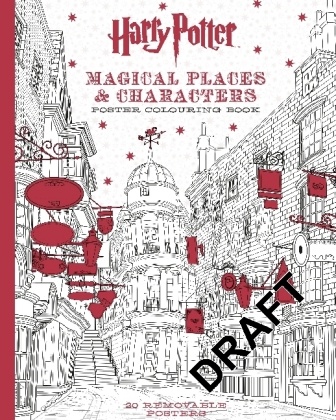 Warner Bros, Warner Brothers - Harry Potter magical Places & Characters Colouring Book 20 removable Posters