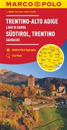 MARCO POLO Regionalkarte Italien 03 Südtirol, Trentino, Gardasee 1:200.000. Trentin, Haut-Adige, Lac de Garda / Trentino, Alto Adige, Lago di Garda / Trentino, South Tyrol, Lake Garda