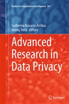 Guillerm Navarro-Arribas, Guillermo Navarro-Arribas, Torra, Torra, Vicenç Torra - Advanced Research in Data Privacy