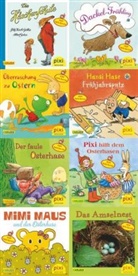 Pixi Bücher - 221: Pixi-Buch 2003-2010 (Pixi mit Hasen Hühnern und Stickern), 8 Hefte