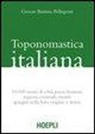 G. Battista Pellegrini - Toponomastica italiana. 10.000 nomi di città, paesi, frazioni, regioni, contrade, monti spiegati nella loro origine e storia (rist. anast.)