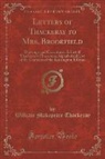 William Makepeace Thackeray - Letters of Thackeray to Mrs. Brookfield