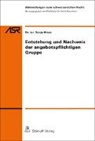 Sonja Blaas - Entstehung und Nachweis der angebotspflichtigen Gruppe