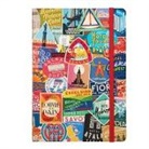 Galison, Troy M Litten, Troy M. Litten, Litten Troy M. - Troy Litten Vintage Travel Labels Gilded Planner