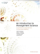 David Anderson, David (University of Cincinnati) Anderson, Xavier Pierron, Xavier (Coventry University Pierron, Pierron Xavier, Dennis Sweeney... - An Introduction to Management Science