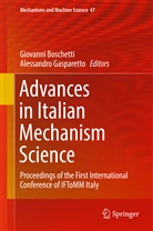 Giovann Boschetti, Giovanni Boschetti, Gasparetto, Gasparetto, Alessandro Gasparetto - Advances in Italian Mechanism Science