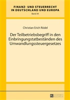 Christian Rödel, Christian Erich Rödel - Der Teilbetriebsbegriff in den Einbringungstatbeständen des Umwandlungssteuergesetzes