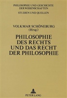 Volkmar Schöneburg - Philosophie des Rechts und das Recht der Philosophie