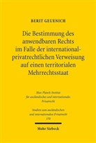 Berit Geuenich - Die Bestimmung des anwendbaren Rechts im Falle der internationalprivatrechtlichen Verweisung auf einen territorialen Mehrrechtsstaat