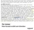 Peter Kurzeck, Klaus Sander, Peter Kurzeck - Für immer, 1 Audio-CD (Audio book)