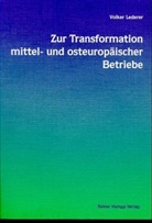 Volker Lederer - Zur Transformation mitteleuropäischer und osteuropäischer Betriebe