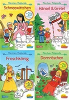 Kerstin M. Schuld - Pixi kreativ: Märchen-Malstunde mit Stickern, 4 Bde.