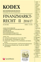 Werner Doralt - KODEX Finanzmarktrecht Band II 2016/17