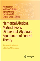 Peter Benner, Matthias Bollh¿fer, Matthia Bollhöfer, Matthias Bollhöfer, Daniel Kressner, Daniel Kressner et al... - Numerical Algebra, Matrix Theory, Differential-Algebraic Equations and Control Theory