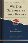 Johanna Spyri - Was Der Grossmutter Lehre Bewirkt (Classic Reprint)