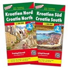 Freytag-Berndt und Artaria KG, Freytag-Berndt und Artaria KG, Freytag-Bernd und Artaria KG, Freytag-Berndt und Artaria KG - Freytag & Berndt Autokarte Kroatien Nord / Autokarte Kroatien S&uuml;d, 2 Bl.