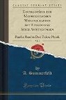 A. Sommerfeld - Encyklopädie der Mathematischen Wissenschaften mit Einschluss Ihrer Anwendungen, Vol. 2
