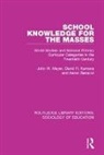 Aaron Benavot, Aaron Meyer Benavot, Benavot Aaron, David Kamens, David H. Kamens, John Meyer... - School Knowledge for the Masses