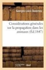 Georges-Louis Duvernoy, Duvernoy-g-l - Considerations generales sur la