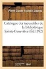 Pierre-Claude-François Daunou, Daunou-p-c-f - Catalogue des incunables de la