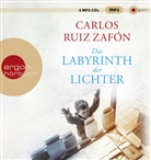 Carlos Ruiz Zafón, Uve Teschner - Das Labyrinth der Lichter, 4 Audio-CD, 4 MP3 (Livre audio)
