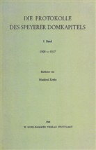 Manfre Krebs, Manfred Krebs - Die Protokolle des Speyerer Domkapitels 1500-1517