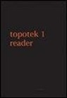 T. Folkerts - Topotek 1 Reader. Ediz. italiana e inglese