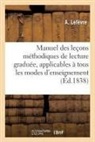 A. Lefèvre, Lefevre-A - Manuel des lecons methodiques de