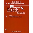 Holt Rinehart &amp; Winston, Holt Rinehart and Winston - Holt Science & Technology: Study Guide B with Directed Reading Worksheets Grade 6 Earth Science
