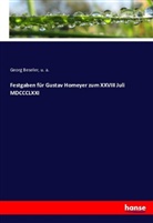 u a, U. A., Geor Beseler, Georg Beseler - Festgaben für Gustav Homeyer zum XXVIII Juli MDCCCLXXI