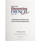 McDougal Littel - Discovering French, Nouveau!: Lesson Review Bookmarks Deuxieme Partie Level 1b